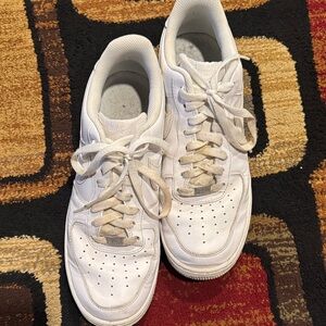 Nike White Lace-Up Sneakers